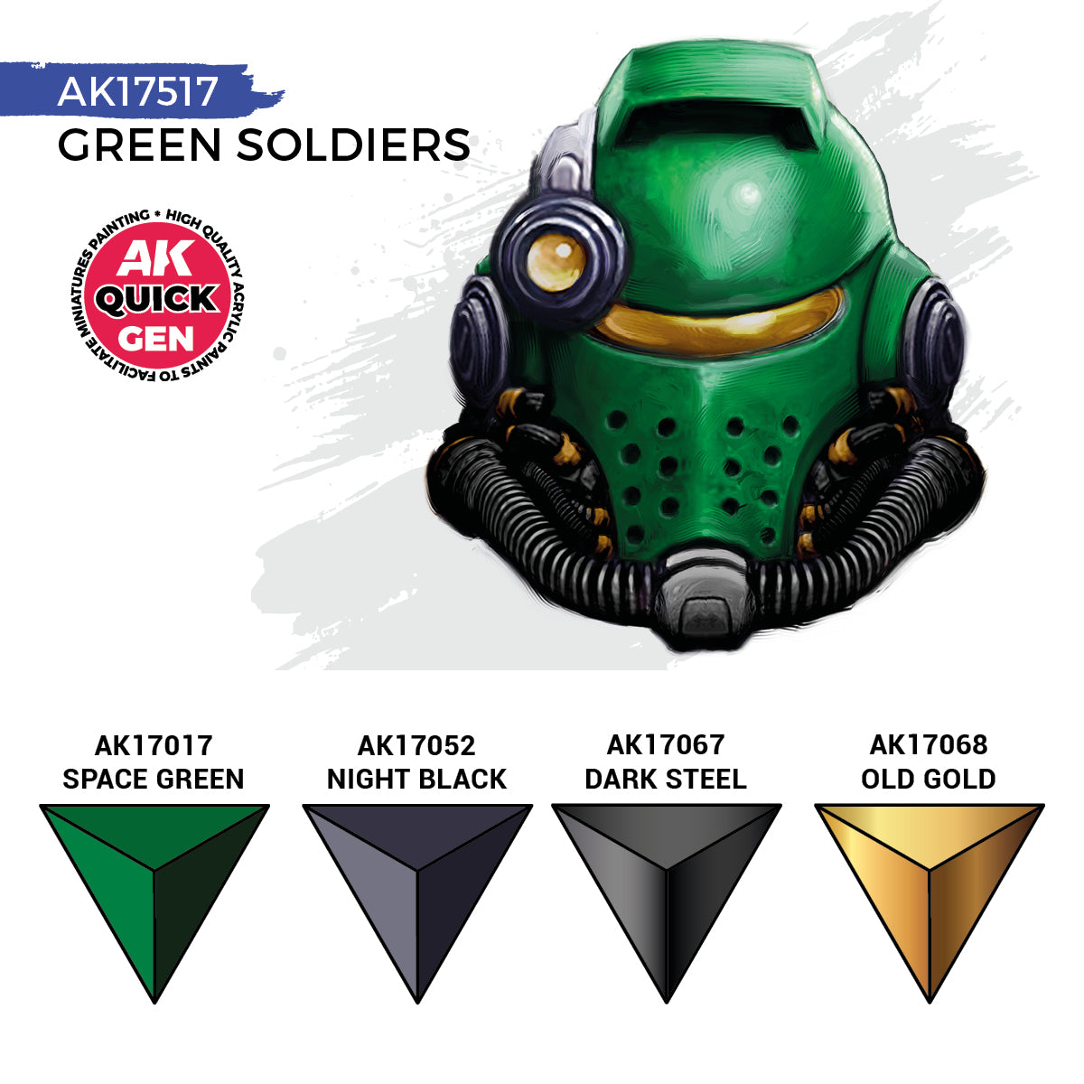 AK17517 - QUICK GEN SET - GREEN SOLDIERS - SET DA 4 COLORI - Immagine 3