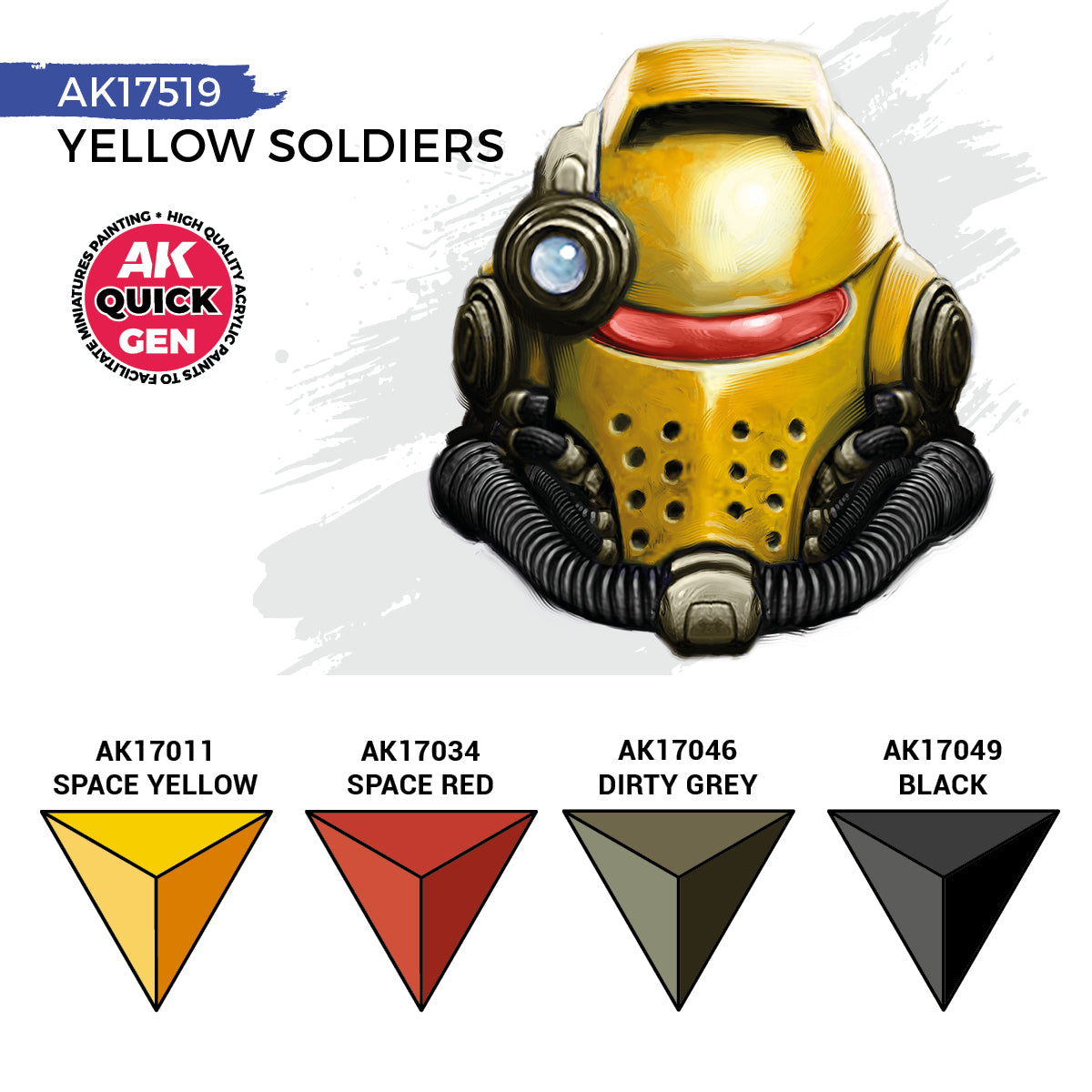AK17519 - QUICK GEN SET - YELLOW SOLDIERS - SET DA 4 COLORI - Immagine 3