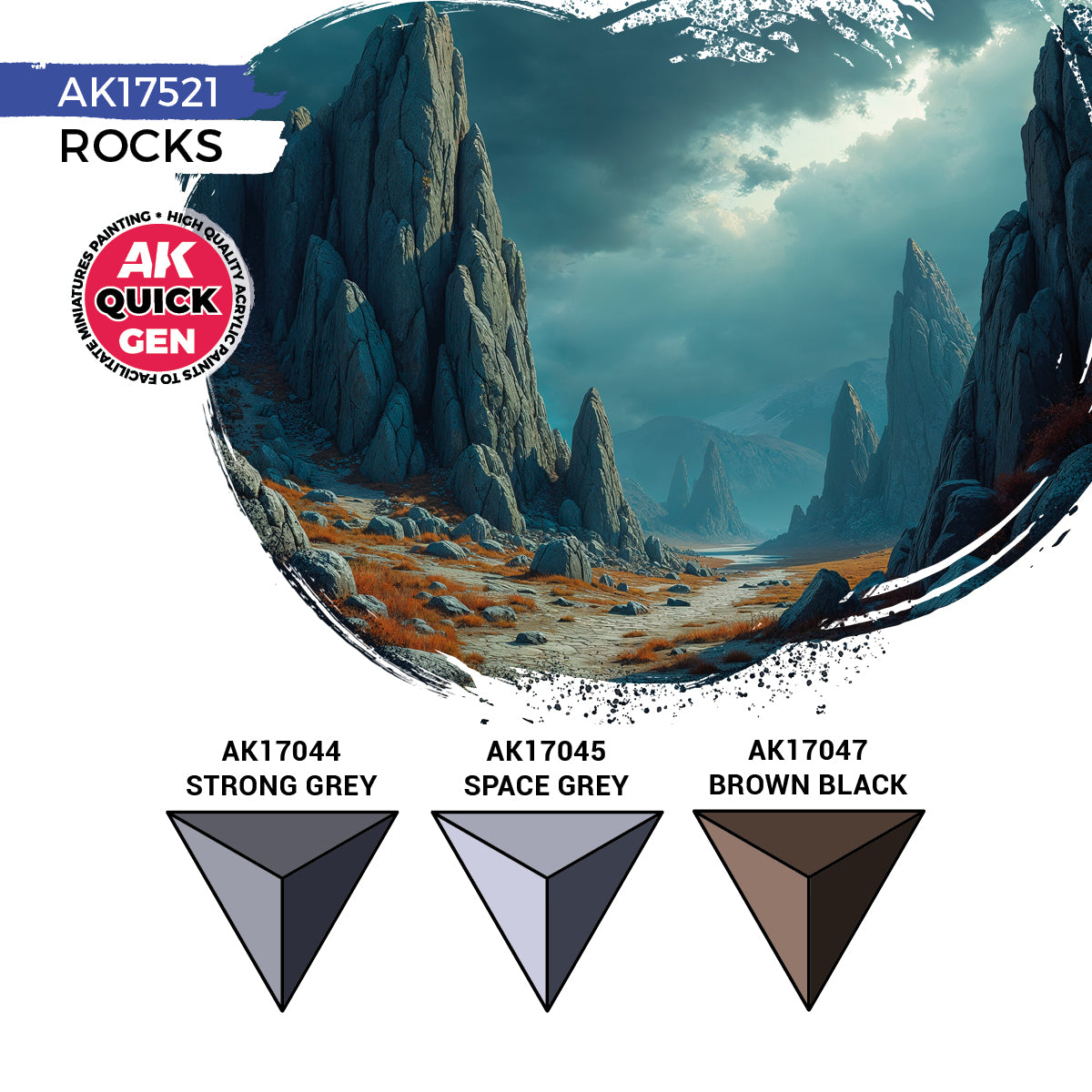 AK17521 - QUICK GEN SET - ROCKS - SET DA 3 COLORI - Immagine 3