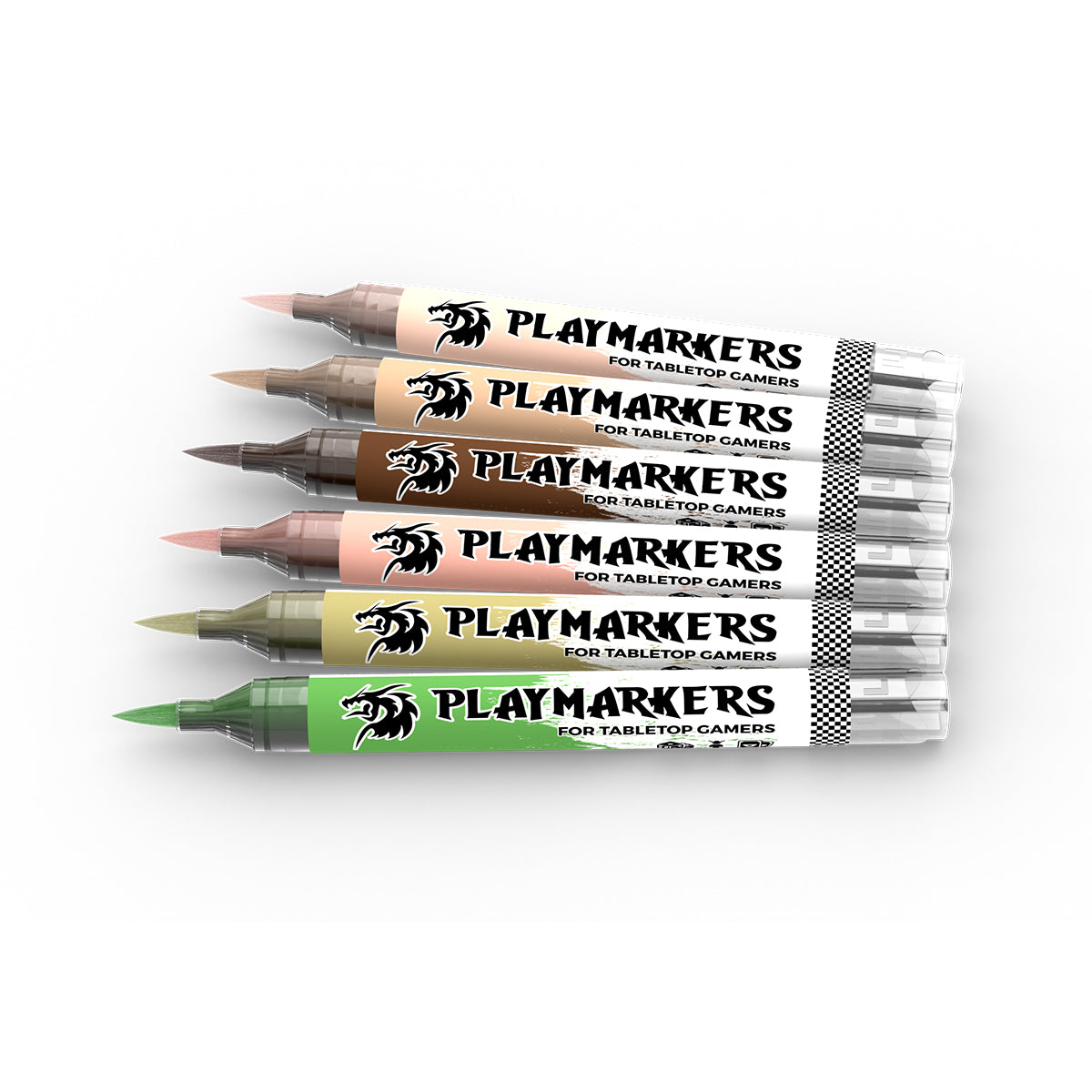 AKM107 - PLAYMARKERS - SKIN & FLESH TONES - SET DA 6 COLORI - Immagine 2