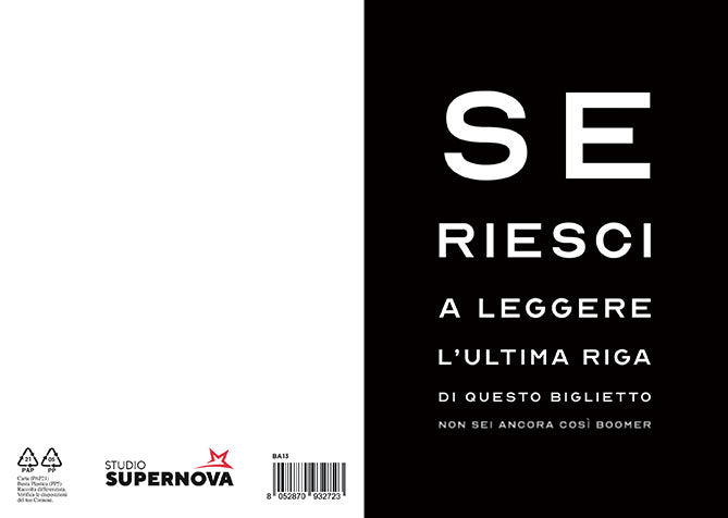 BIGLIETTO AUGURI - BA13 - GENERICO BOOMER - Immagine 3