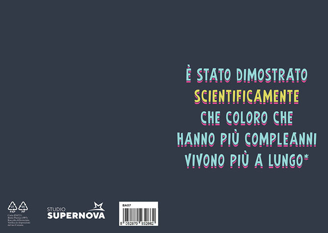 BIGLIETTO AUGURI - BA07 - GENERICO SCIENTIFICAMENTE - Immagine 2
