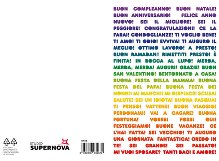 BIGLIETTO AUGURI - BA08 - GENERICO TUTTO - Immagine 2