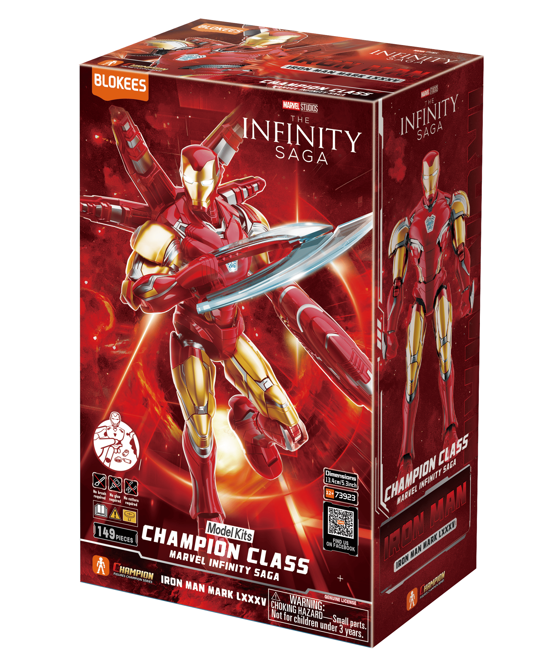MARVEL HEROES - CHAMPION CLASS 01 IRON MAN MK85 EX - MODEL KIT - Immagine 4