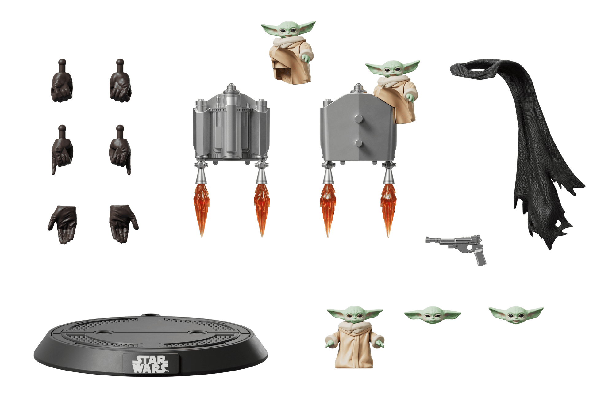 STAR WARS - CHAMPION CLASS 05 - DIN DJARIN AND GROGU - THE MANDALORIAN AND GROGU - MODEL KIT - Immagine 6