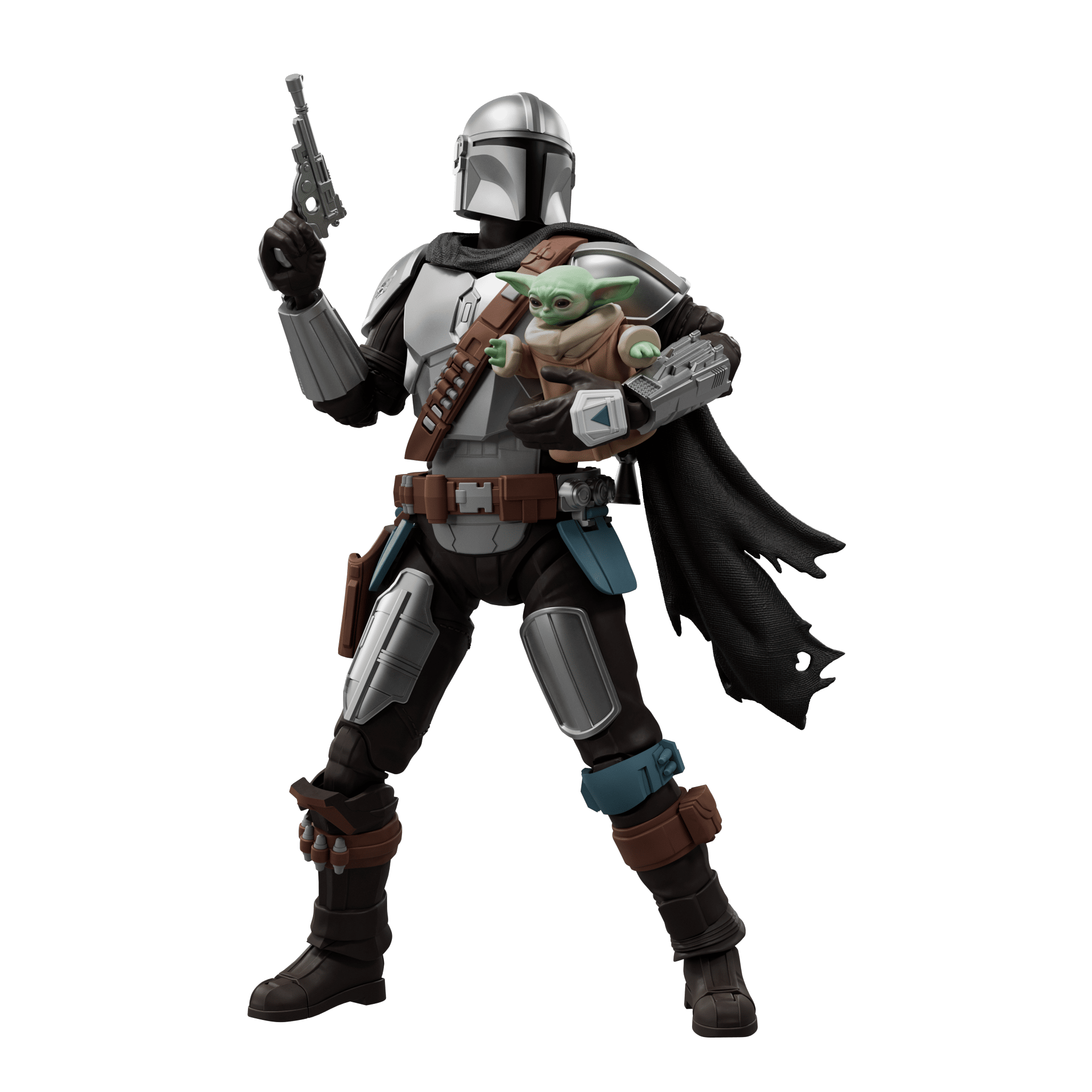 STAR WARS - CHAMPION CLASS 05 - DIN DJARIN AND GROGU - THE MANDALORIAN AND GROGU - MODEL KIT - Immagine 5