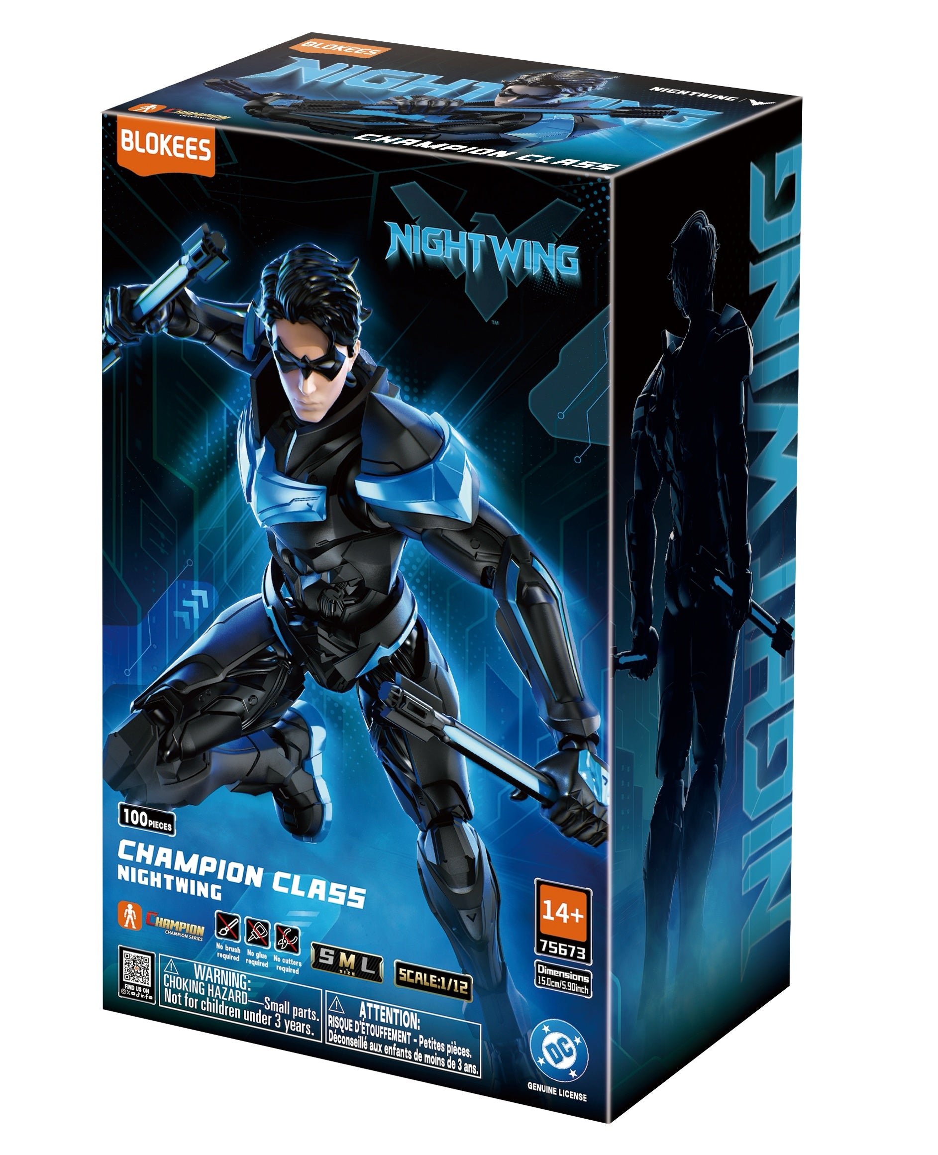 DC - CHAMPION CLASS 03 - NIGHTWING - MODEL KIT - Immagine 3
