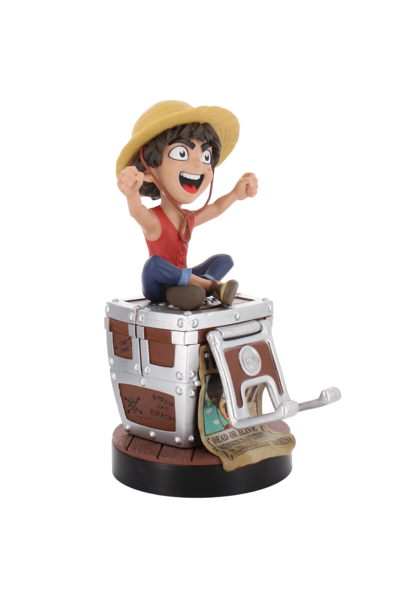 NETFLIX: ONE PIECE - CABLE GUYS FIGURE - HOLDEM - CHARGING HOLDER - LUFFY WANTED POSTER - Immagine 3