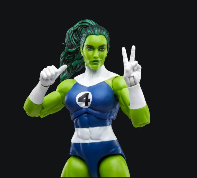 MARVEL LEGENDS - FANTASTIC FOUR - SHE-HULK - ACTION FIGURE 15CM - Immagine 3