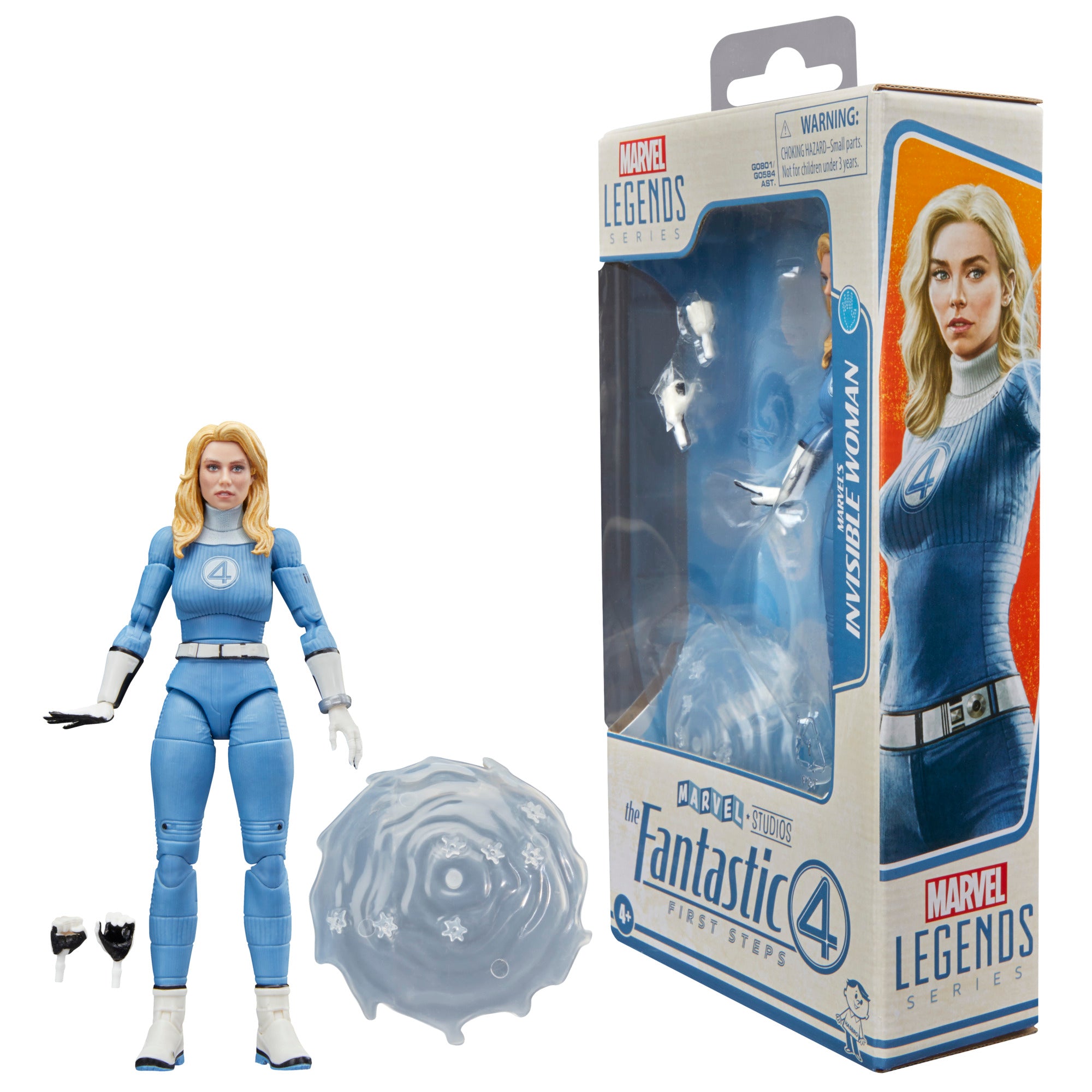 MARVEL LEGENDS - FANTASTIC FOUR - INVISIBLE WOMAN - ACTION FIGURE 15CM - Immagine 2