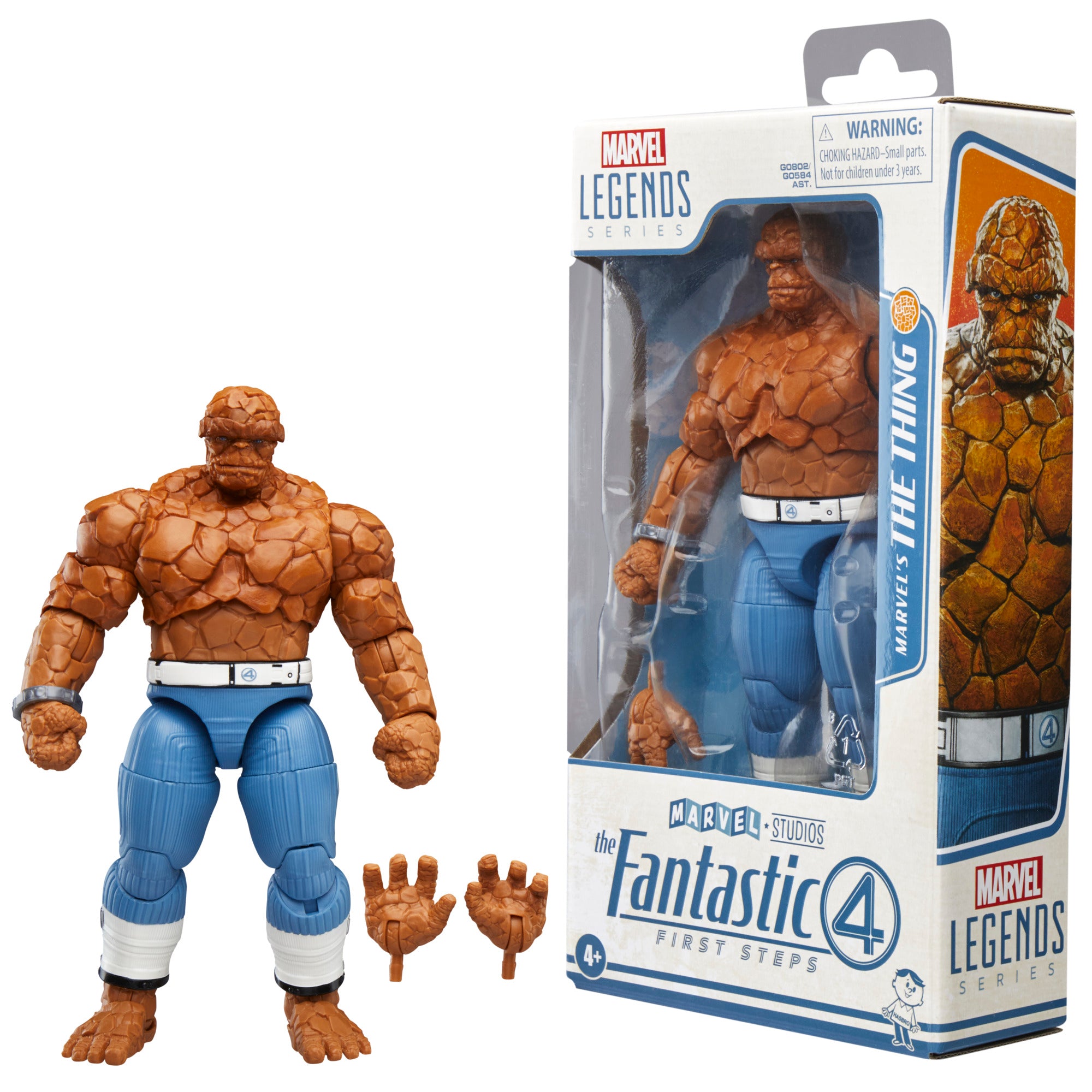 MARVEL LEGENDS - FANTASTIC FOUR - THE THING - ACTION FIGURE 15CM - Immagine 2
