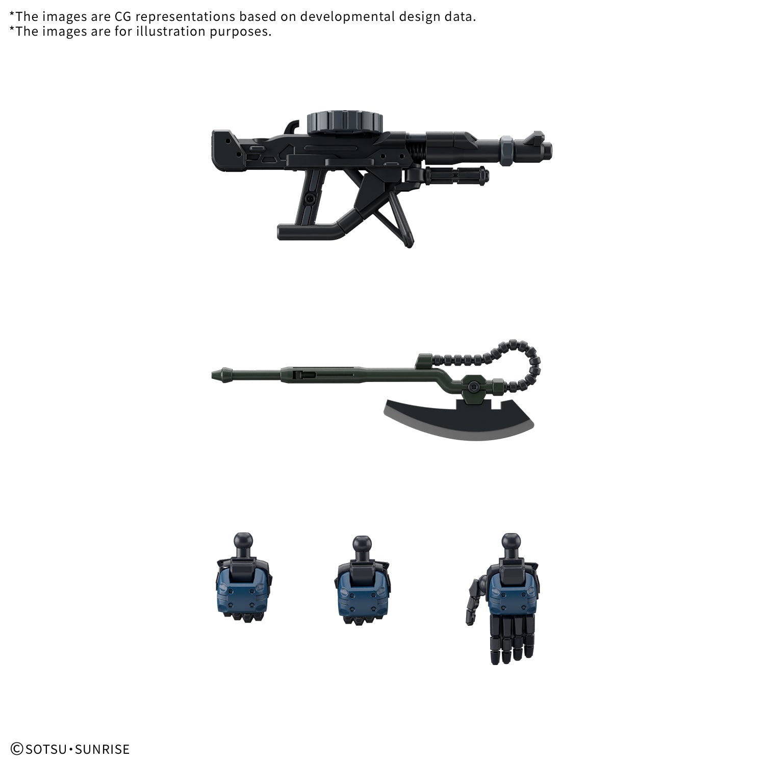 MK68566 - GUNDAM - HIGH GRADE - POLICE ZAKU - MODEL KIT 1/144 - Immagine 5