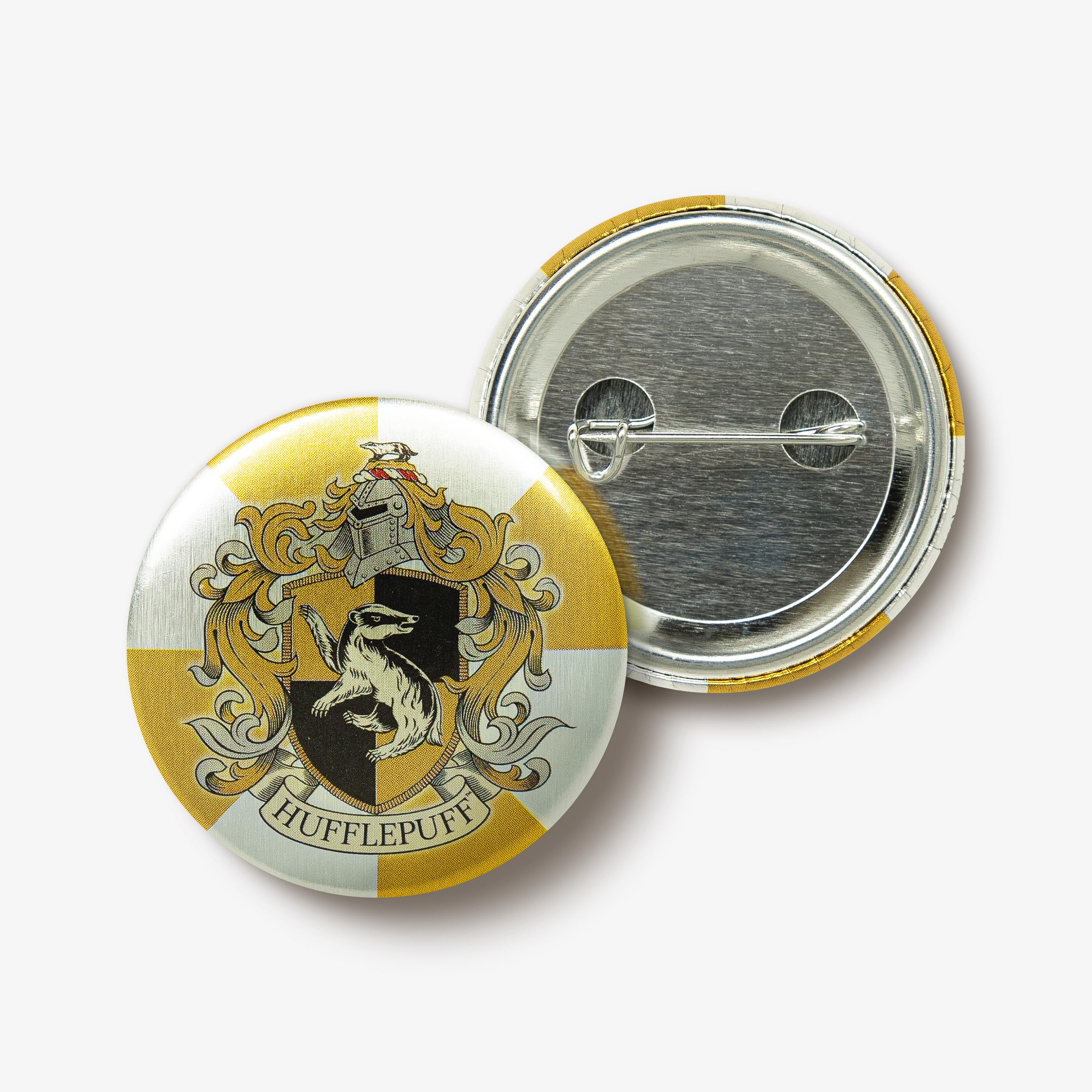 HPBB04 - HARRY POTTER - HOGWARTS: HUFFLEPUFF HOUSE CREST - BADGE - Immagine 2