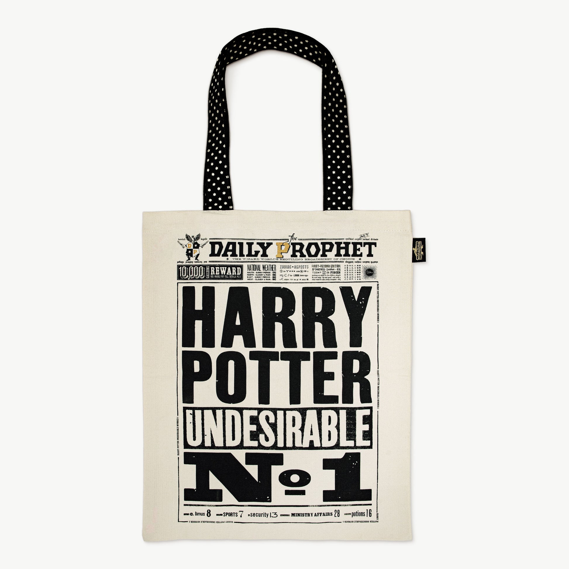 HPTOTE11 - HARRY POTTER - THE DAILY PROPHET: 'HARRY POTTER UNDESIRABLE NO.1' - TOTE BAG - Immagine 2
