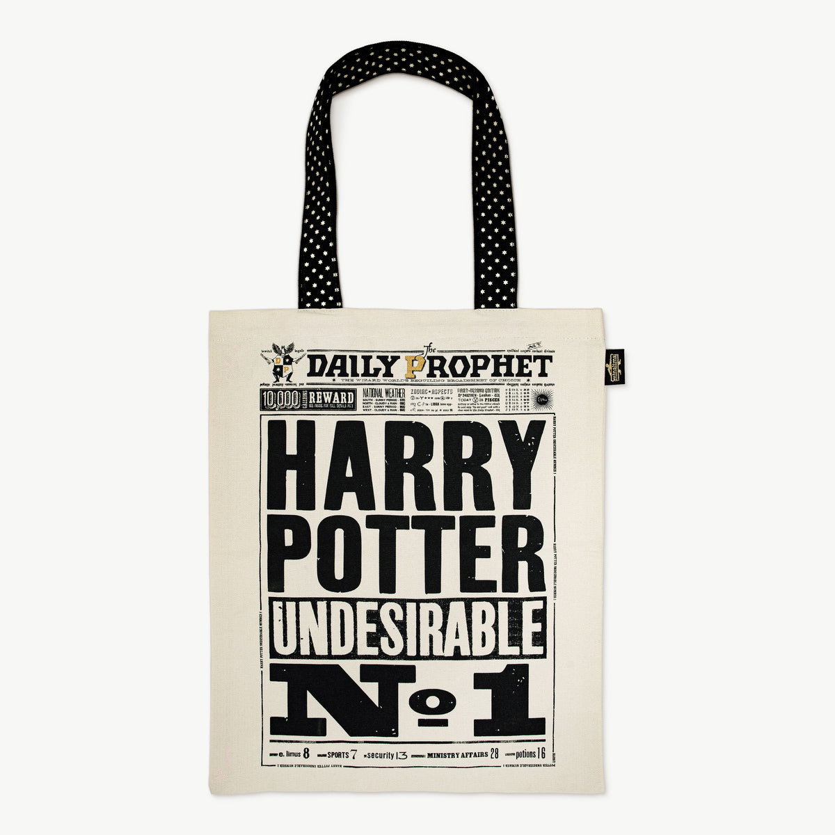HPTOTE11 - HARRY POTTER - THE DAILY PROPHET: 'HARRY POTTER UNDESIRABLE NO.1' - TOTE BAG - Immagine 2