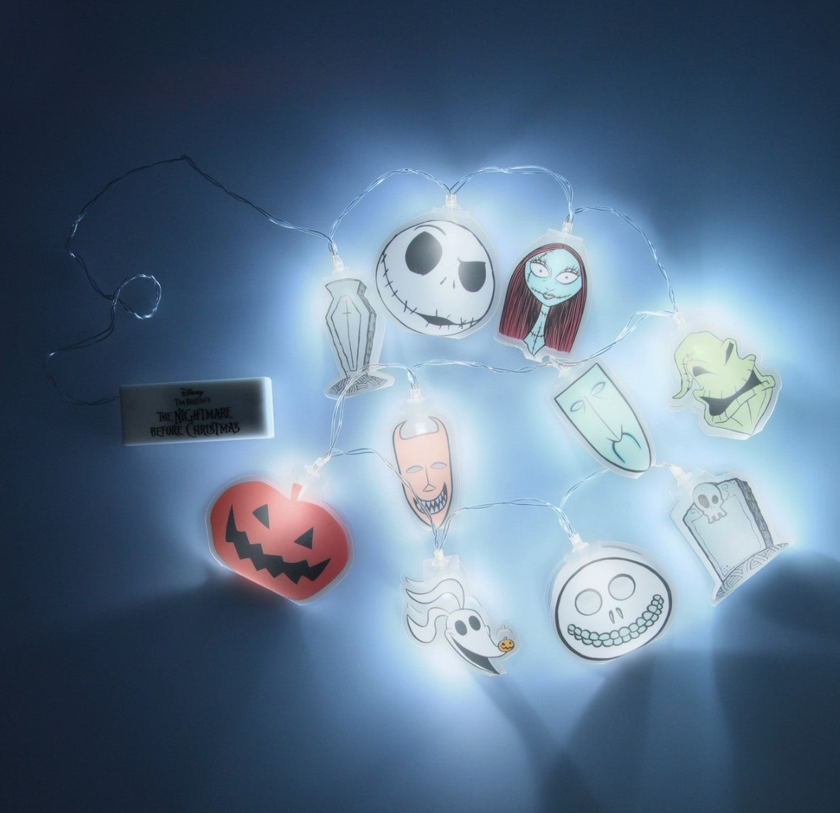 PP12362NBCV2 - NIGHTMARE BEFORE CHRISTMAS - CHARACTER STRING LIGHTS - Immagine 2