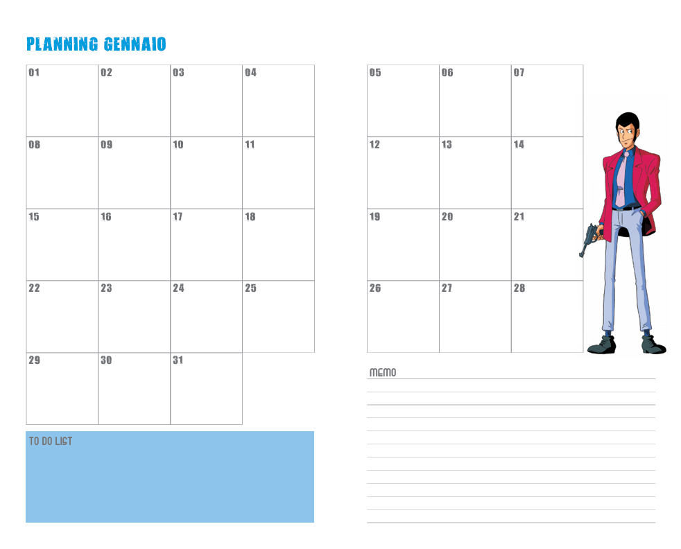 AGENDA LUPIN 3RD - Immagine 3