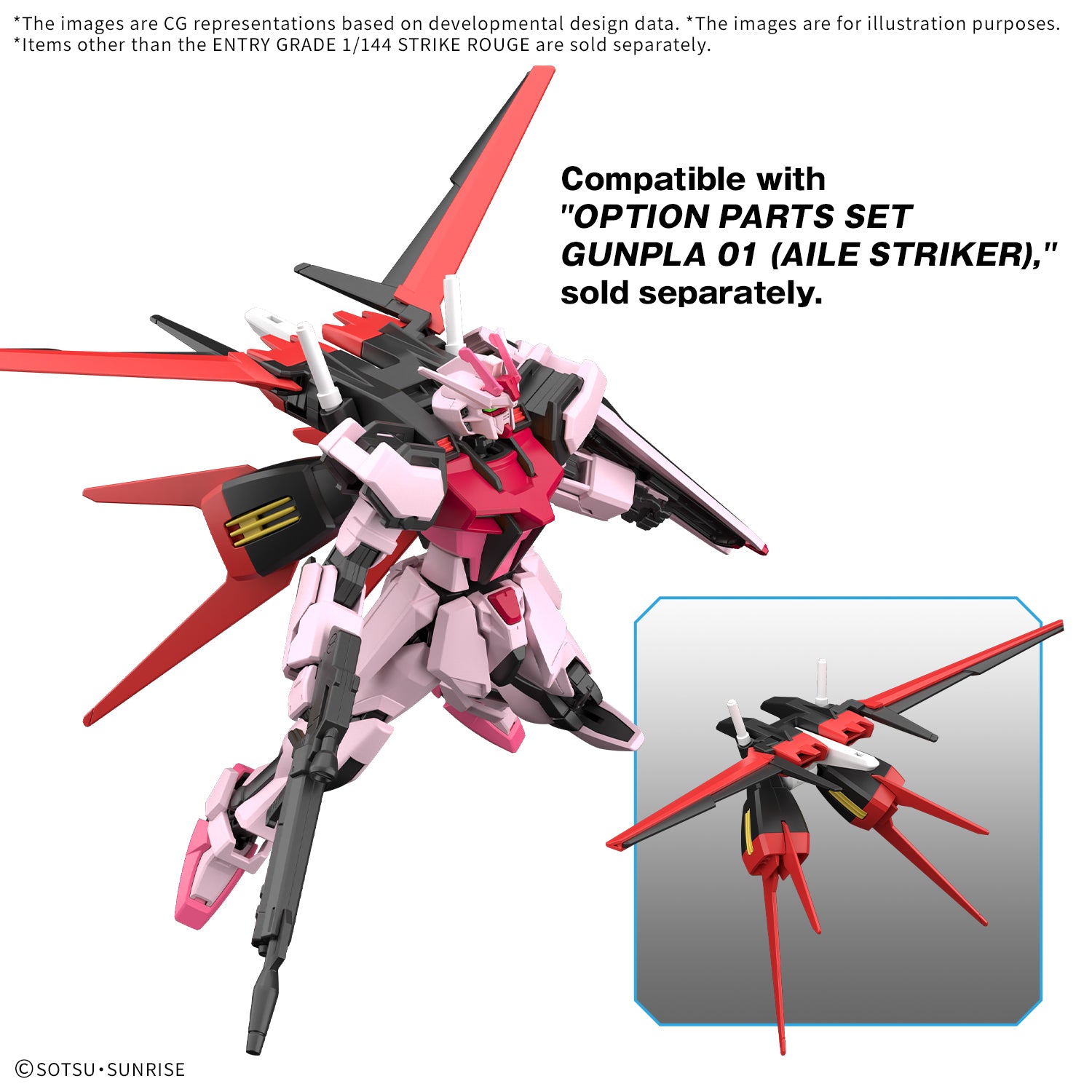 MK68321 - GUNDAM - ENTRY GRADE - STRIKE ROUGE - MODEL KIT 1/144 - Immagine 6