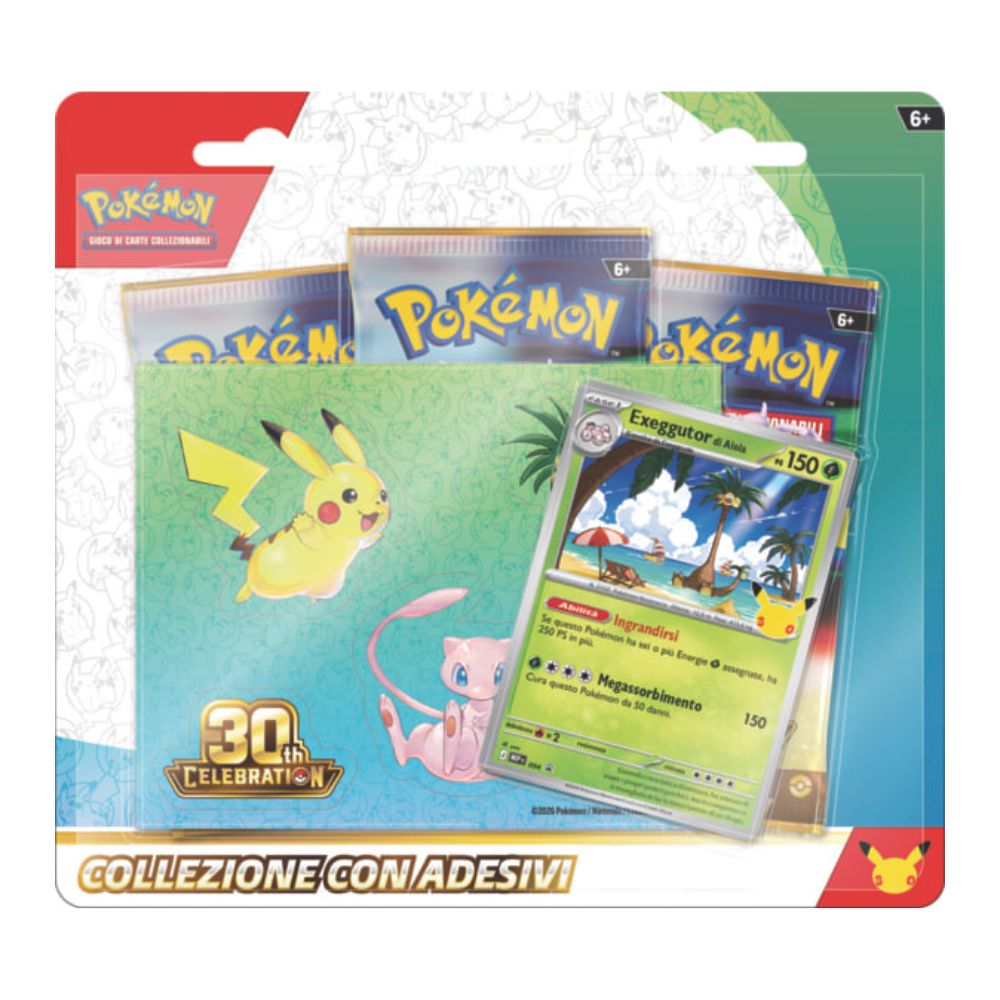 PK10449-I - POKEMON - POKEMON 30 ANNIVERSARIO - COLLEZIONE CON ADESIVI DELL'ESPANSIONE - 0 - Immagine 3