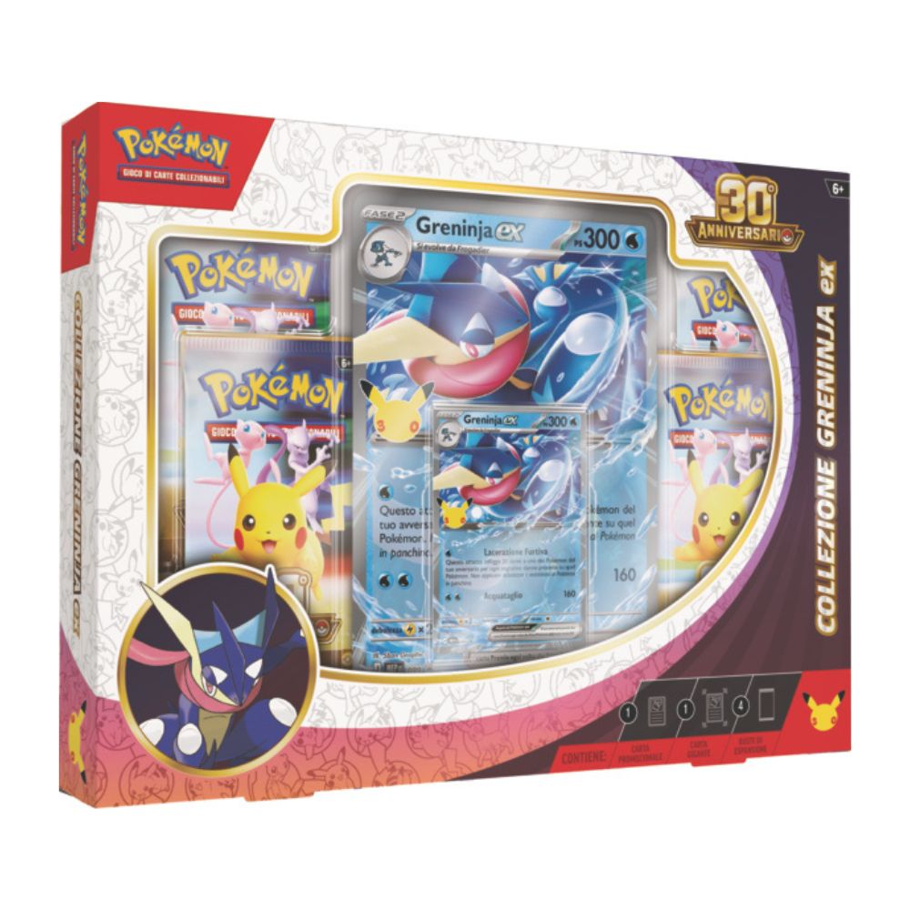 PK10463-I - POKEMON - POKEMON 30 ANNIVERSARIO - COLLEZIONE GRENINJA-EX/SYLVEON-EX - Immagine 2