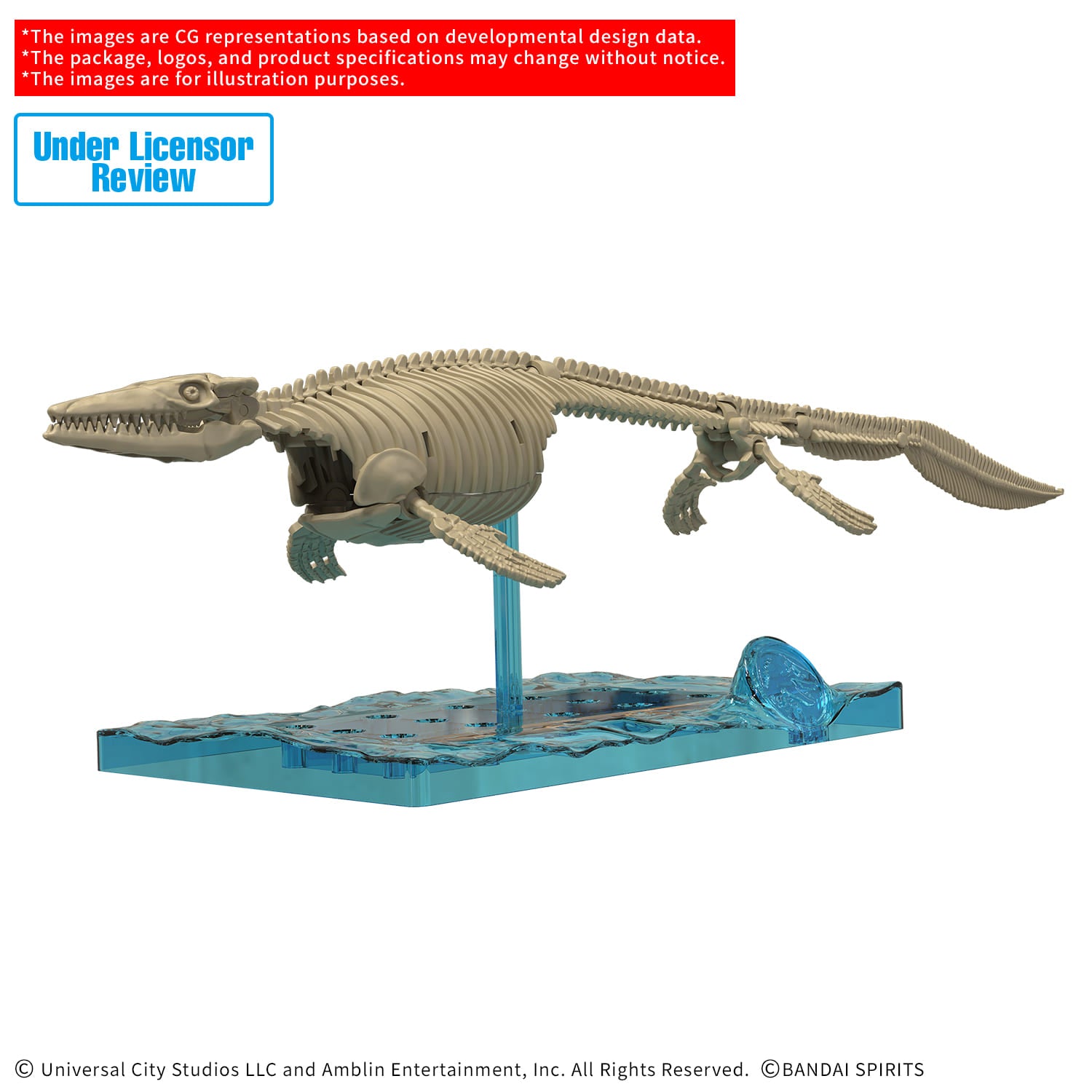 MK68826 - NBC UNIVERSAL - PLANNOSAURUS JURASSIC WORLD MOSASAURUS - MODEL KIT - Immagine 2