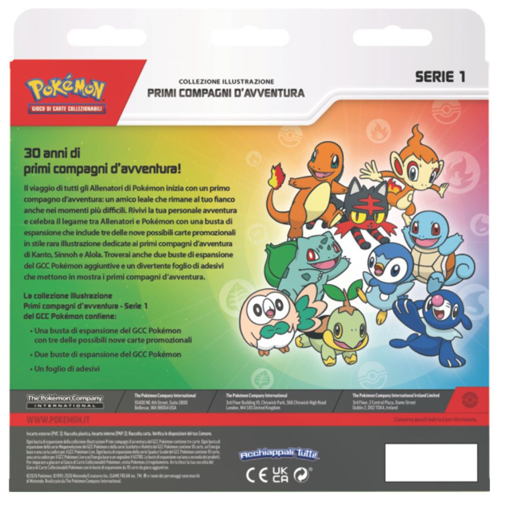 PK10358-I - POKEMON COLLEZIONE ILLUSTRAZIONE PRIMI COMPAGNI D'AVVENTURA (IT) - Immagine 4