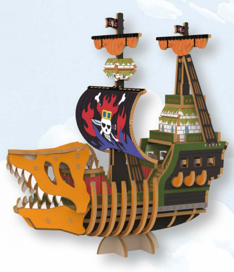 WB66006 - DIY PUZZLE BOAT - ONE PIECE - WA-GU-MI VICTORIA PUNK - Immagine 2