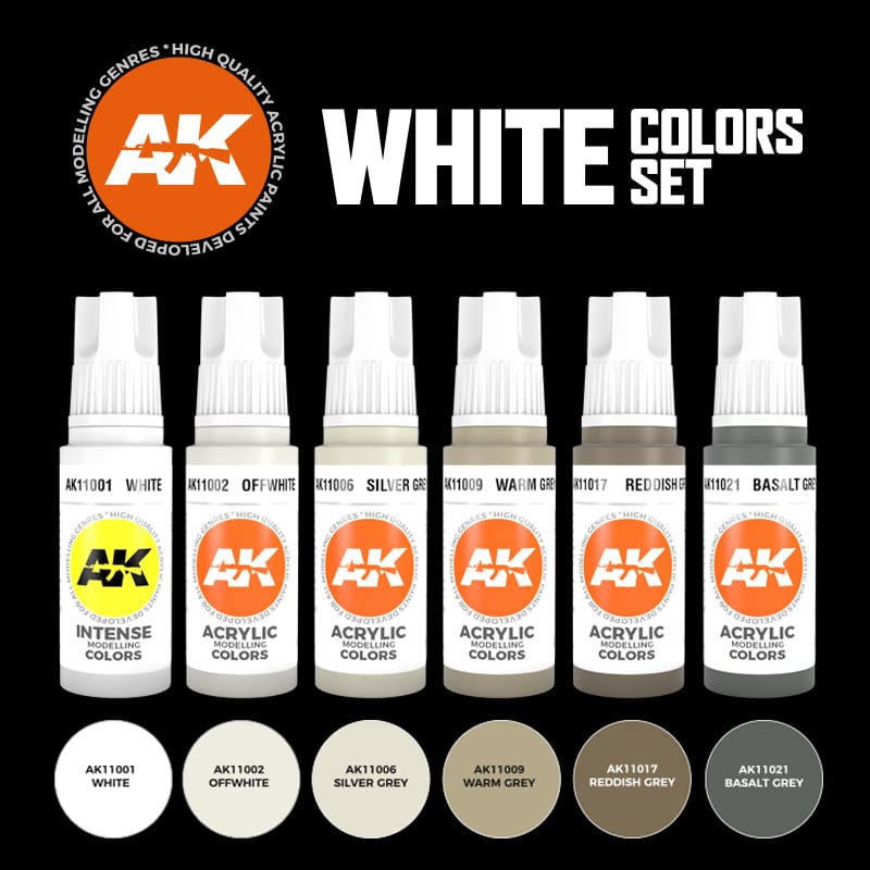 AK11609 - 3GEN ACRYLICS - WHITE COLORS SET - SET DA 6 COLORI - Immagine 2