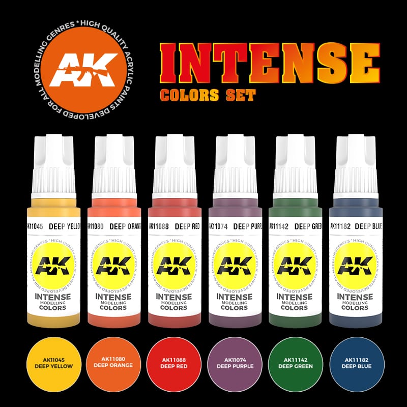 AK11612 - 3GEN ACRYLICS - INTENSE COLORS SET - SET DA 6 COLORI - Immagine 2