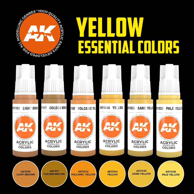 AK11615 - 3GEN ACRYLICS - YELLOW ESSENTIAL - SET DA 6 COLORI - Immagine 2