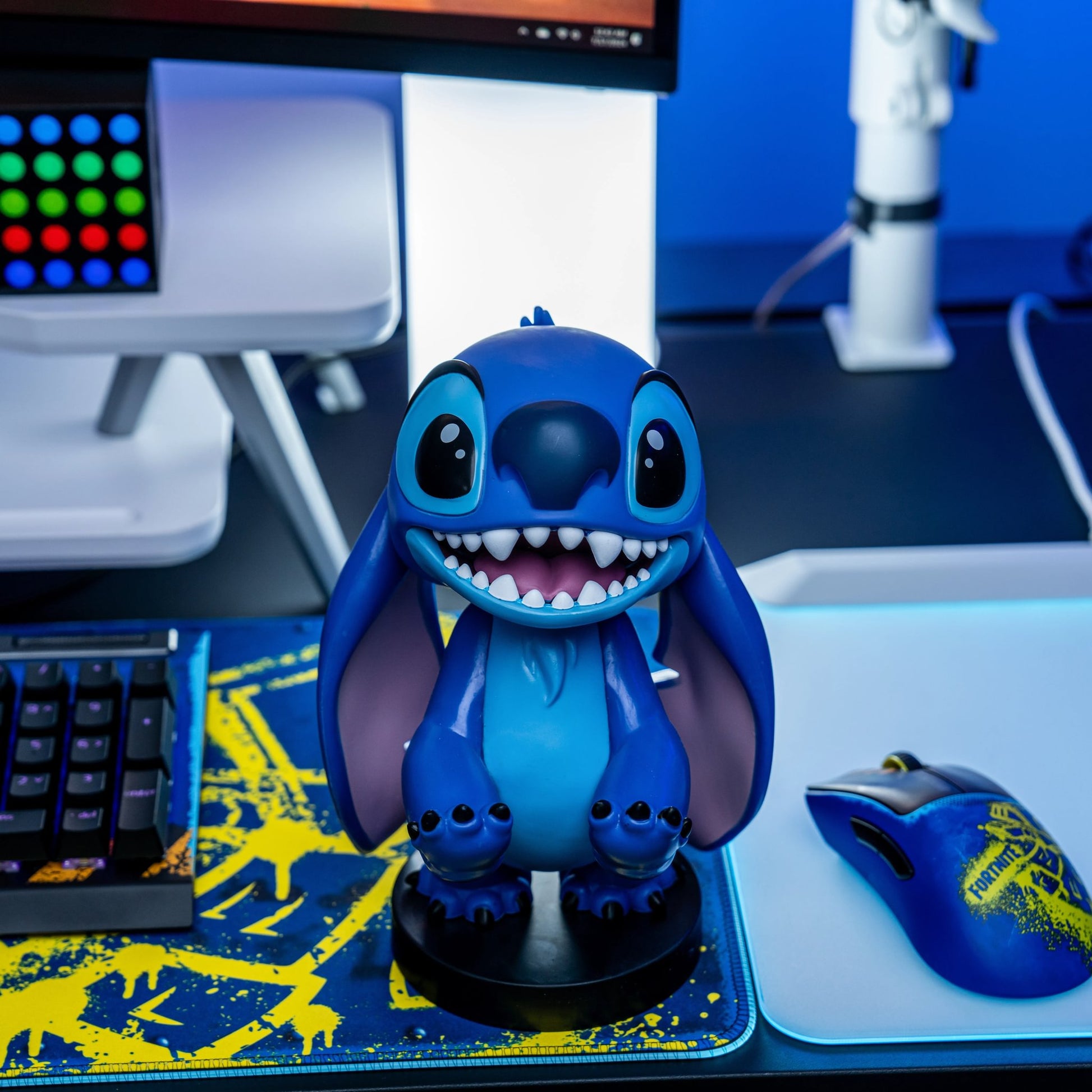 DISNEY: LILO & STITCH - CABLE GUYS FIGURE - HOLDEM - CHARGING HOLDER - SMILEY STITCH 21CM - Immagine 2