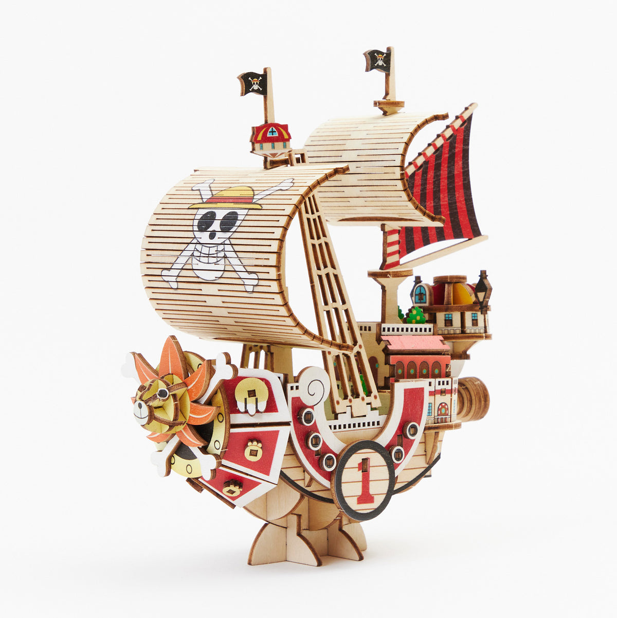 WB66007 - DIY PUZZLE BOAT - ONE PIECE - WA-GU-MI THOUSAND SUNNY - Immagine 2