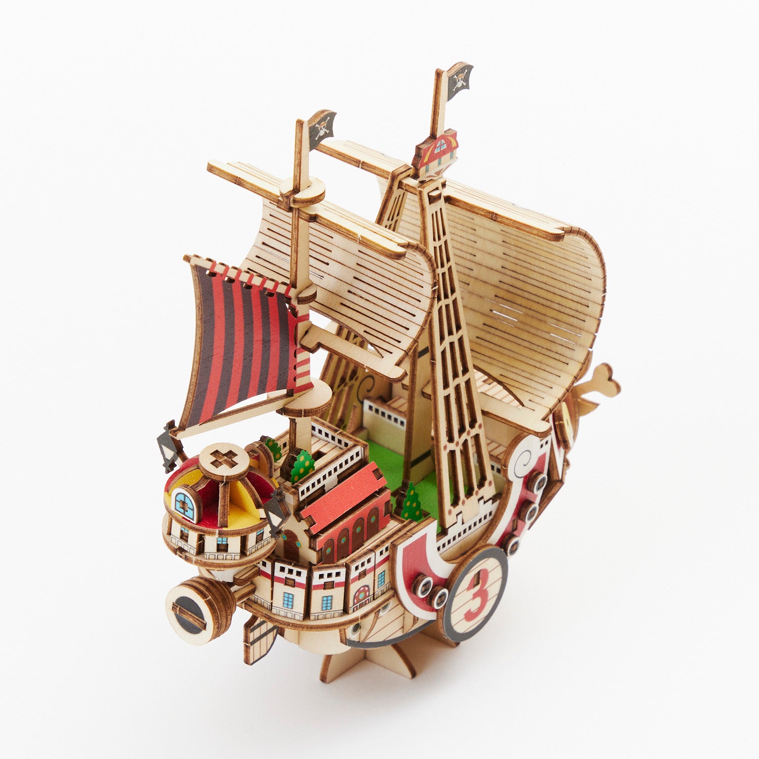 WB66007 - DIY PUZZLE BOAT - ONE PIECE - WA-GU-MI THOUSAND SUNNY - Immagine 4