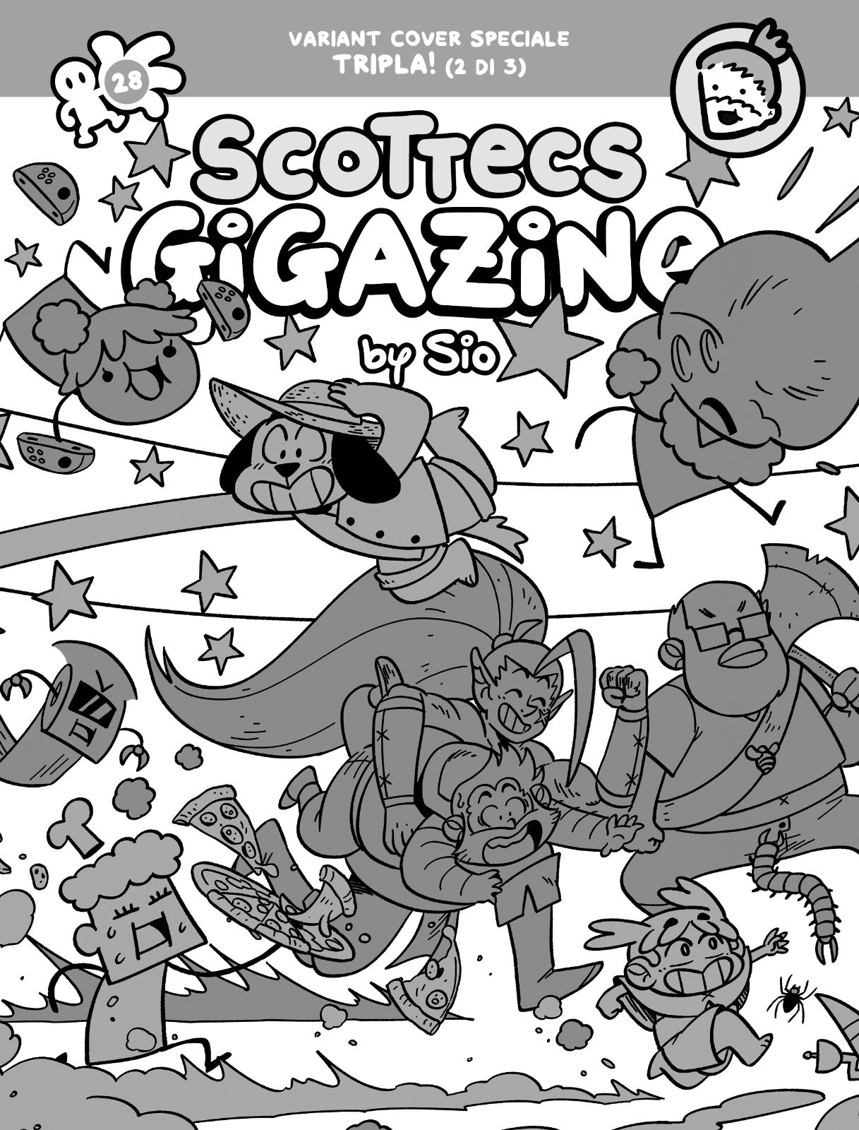 SCOTTECS GIGAZINE 28 - VARIANT LIMITATA ESCLUSIVA FUMETTERIE - 2 DI 3 - Immagine 2