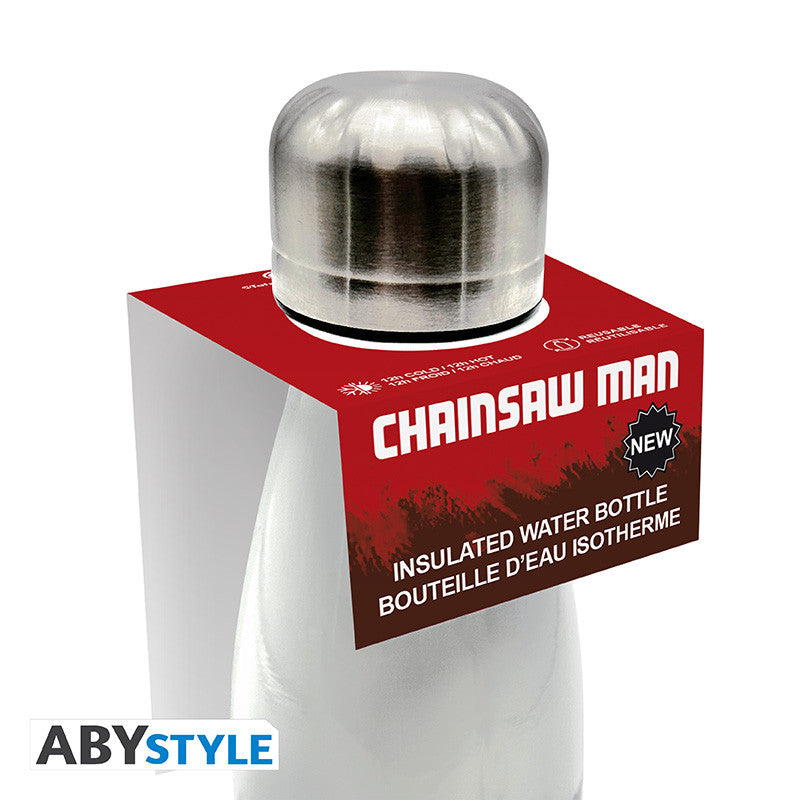 ABYTAB158 - CHAINSAW MAN - INSULATED WATER BOTTLE - POCHITA AND CHAINSAW MAN - Immagine 3