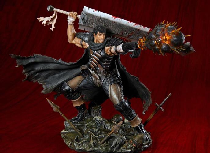 97451 - BERSERK - GUTS BLACK SWORDSMAN - STATUA 26CM
