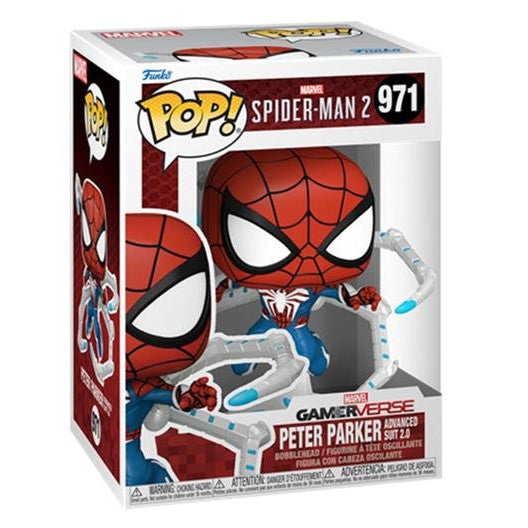PLAYSTATION - SPIDER-MAN 2 - POP FUNKO VINYL FIGURE 971 PETER PARKER SUIT 9CM