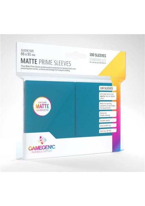 GGS10028ML - 100 STANDARD SIZE MATTE PRIME SLEEVES - BLUE