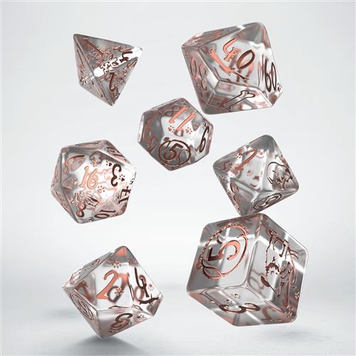 SDOG04 - SET 7 DADI - DOG DICE SET: BUBBLES