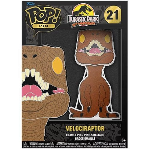 JURASSIC PARK - POP LARGE PIN ENAMEL - VELOCIRAPTOR W/CHASE - REGULAR