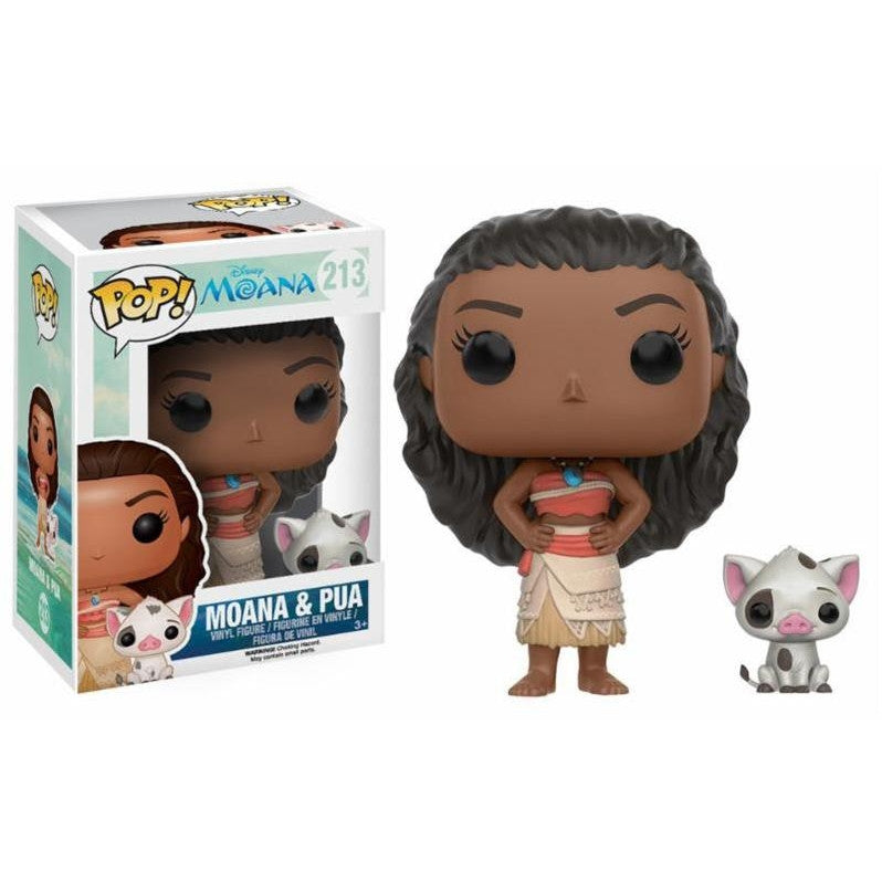 DISNEY MOANA OCEANIA - POP FUNKO VINYL FIGURE 213 MOANA & PUA