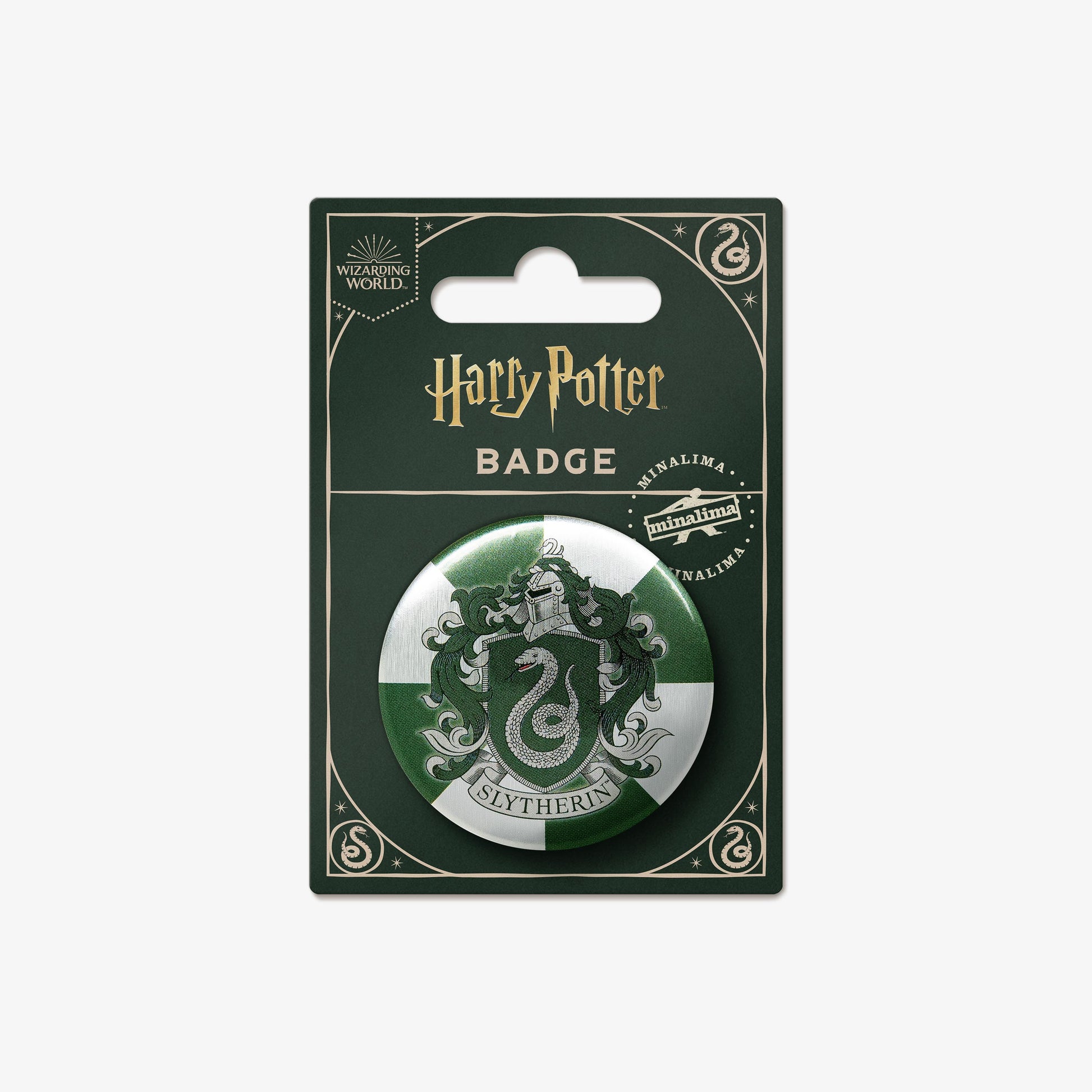 HPBB03 - HARRY POTTER - HOGWARTS: SLYTHERIN HOUSE CREST - BADGE