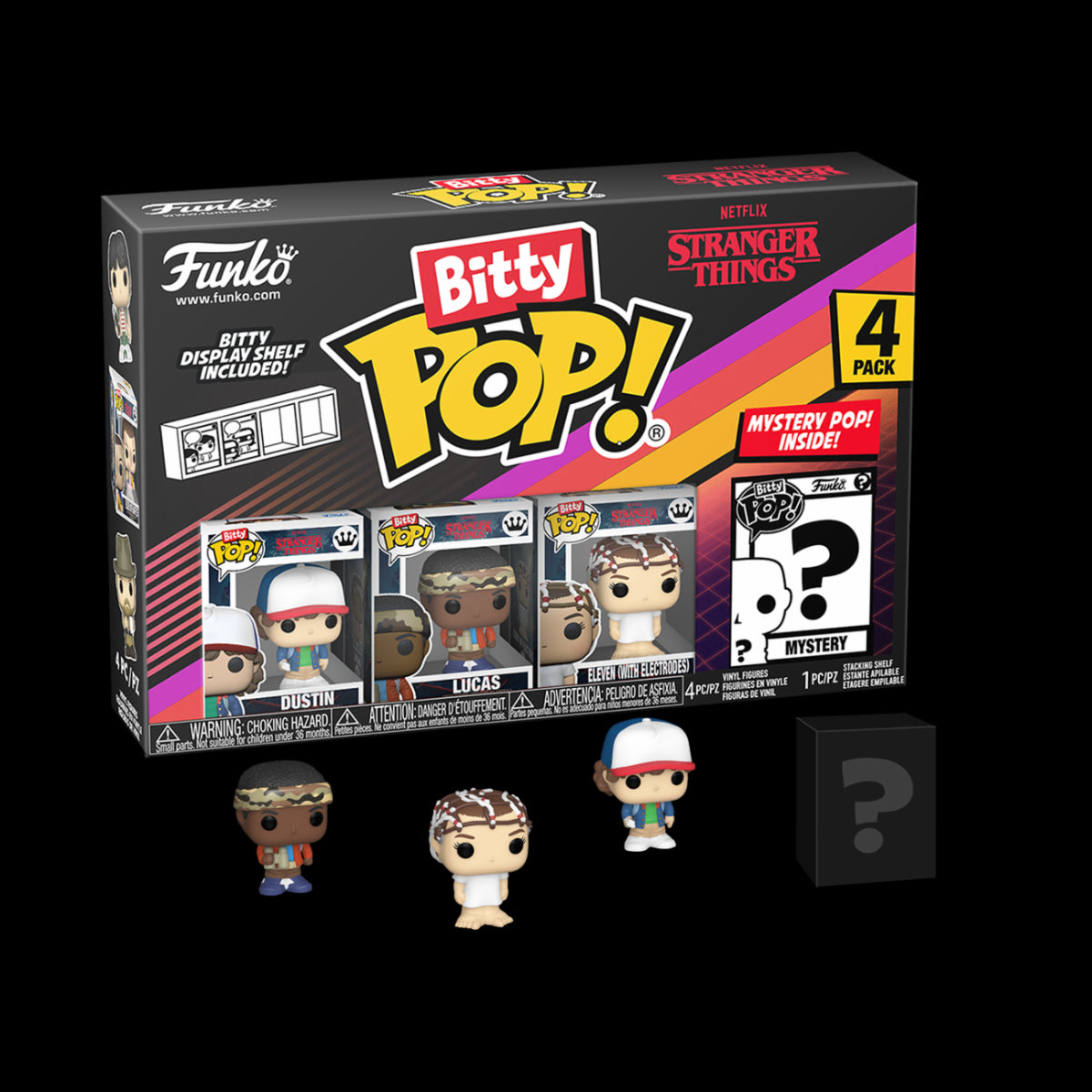 83662 - STRANGER THINGS - FUNKO BITTY POP VINYL FIGURE - DUSTIN (4PK)