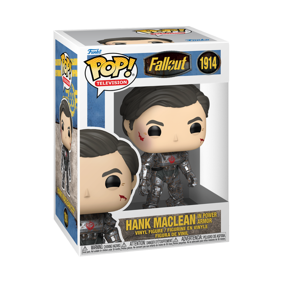 FALLOUT (TV SHOW) S2 - POP FUNKO VINYL FIGURE 1914 HANK MACLEAN IN POWER ARMOR 9CM