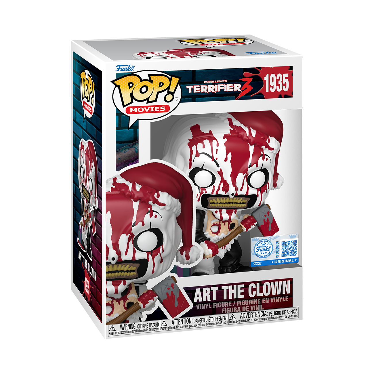 TERRIFIER - POP FUNKO VINYL FIGURE - ART THE CLOWN 9CM FUNSIDE EXCL