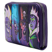 DISNEY - VILLAINS - PORTAFOGLIO CON ZIP - VILLAINS IN THE DARK
