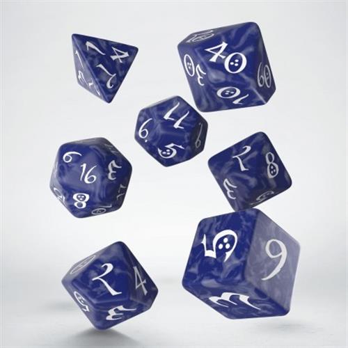 SCLE12 - SET 7 DADI CLASSICI COBALT WHITE