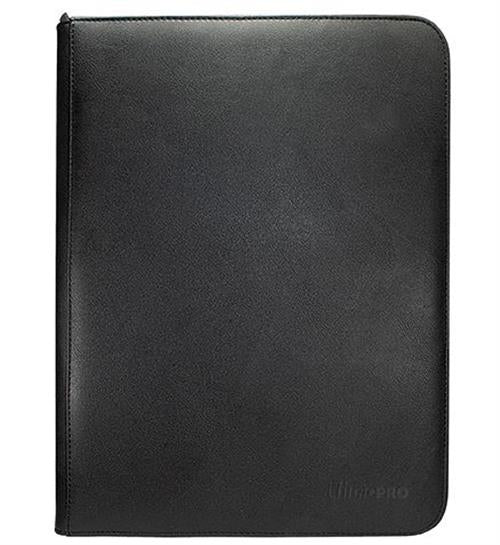 15907 - VIVID ZIPPERED 9-POCKET PRO-BINDER - BLACK