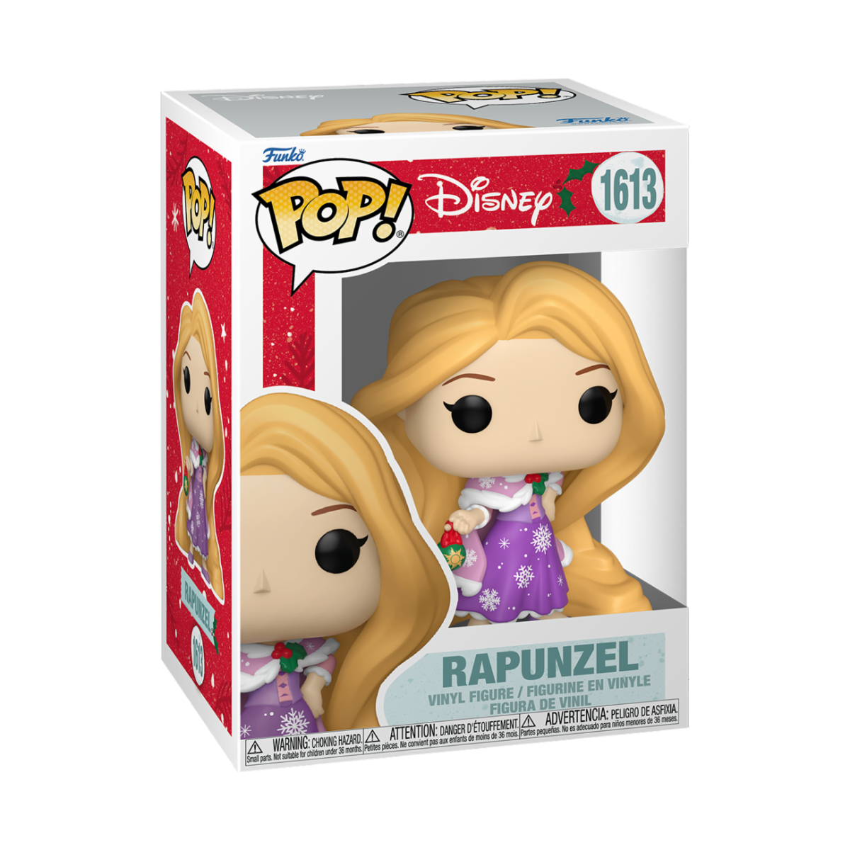 DISNEY: PRINCESS HOLIDAY - POP FUNKO VINYL FIGURE 1613 RAPUNZEL 9CM