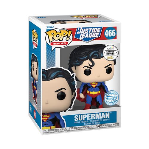 DC COMICS: JUSTICE LEAGUE - POP FUNKO COMIC COVERS VINYL FIGURE 466 SUPERMAN 9CM GA EXCL
